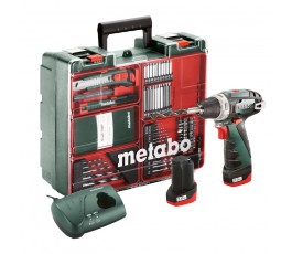 
                  METABO AKUMULATOROWA WIERTARKO-WKRĘTARKA POWERMAXX BS BASIC SET + 63SZT OSPRZĘTU 600080880